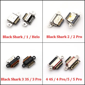 2 Adet / grup Xiao mi mi siyah Köpekbalığı 1 2 3 3S 4S 4 Pro USB şarj yuvası Şarj Soketi Bağlantı Noktası Jakı fiş konnektörü
