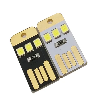 5 adet Mini süper parlak USB klavye ışık dizüstü bilgisayar mobil güç besleme çipi LED Gece Lambası