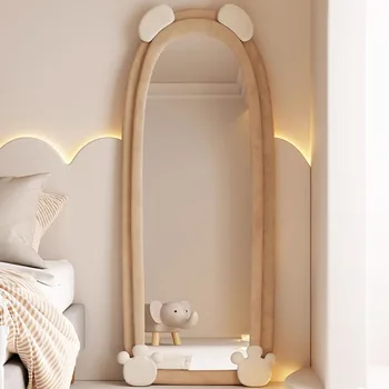Tam Vücut İskandinav Aynalar Estetik Makyaj Oturma Odası Zemin Aynaları Düzensiz Sevimli Adornos Para El Hogar Dekorasyon Ev