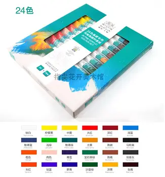 Winsor Newton Ince Akrilik Renk Seti 24 Renkler Boyalar Sanatçı Profesyonel 10 ml Tüp