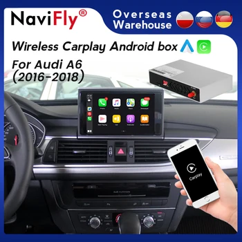 WİFİ Kablosuz Apple CarPlay Aktivasyon Kutusu Modülü AUDİ A6 2009-2018 MMI 3G IOS ve Android Telefon İçin
