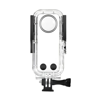 X3 Su Geçirmez Kabuk 40M Dalış Kabuk Koruyucu Kabuk Düşmeye Dayanıklı Kabuk Panoramik Spor Kamera Aksesuarları Insta 360