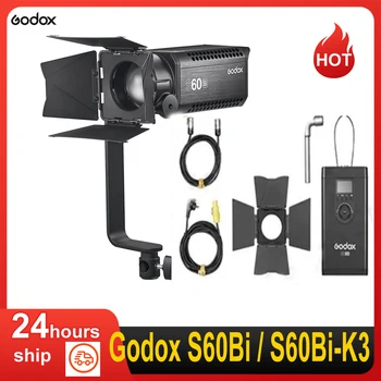 Godox S60Bı Odaklama Fotoğraf Işığı 77W 2800K-6500K 11 Aydınlatma Efektleri Telefon APP/DMX Kontrolü Canlı Video Akışı için