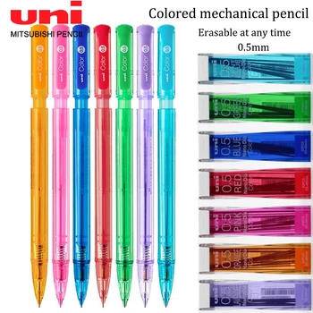Japonya TEK Renk Mekanik Kurşun Kalem Silinebilir 0.5 mm Renk Kurşun Çekirdek Çizim El-boyalı Sevimli Okul Malzemeleri Kore Kırtasiye