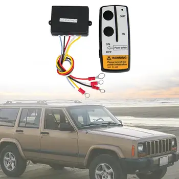 Kamyon SUV ATV için Vinç Uzaktan Kumanda Kiti 12V Dayanıklı Ahize Anahtarı