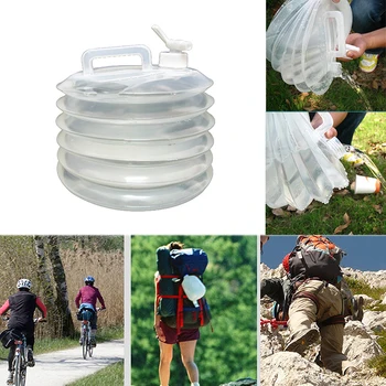 Açık Kamp Su Torbası 10L Katlanabilir PE Kova Piknik Içme saklama çantası su deposu Sırt Çantası Bisiklet Bisiklet Sporları
