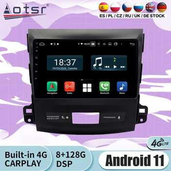2 Din Stereo Android 11 Mitsubishi Outlander 2007 2008 İçin 2009 2010 2011 2012 2013 GPS Ses Radyo Alıcısı Kaydedici Kafa Ünitesi