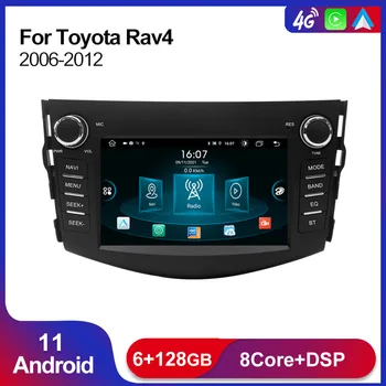 Android 11 Araba Radyo Multimedya Oynatıcı Toyota Rav4 RAV 4 2006-2012 GPS Navigasyon BT RDS Kablosuz Carplay DSP Otomatik Autoradio