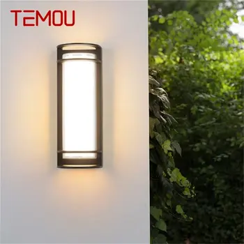 * TEMOU duvar aplikleri ışık açık klasik LED lamba su geçirmez IP65 ev dekoratif sundurma merdiven için