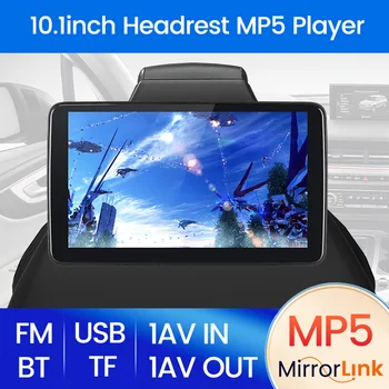 10 İnç MP5 Ultra ince Araba baş dayama monitörü Ayna Bağlantı FM 1024 * 600 HD IPS Dokunmatik Ekran USB / TF BT Multimedya Video Oynatıcı AV Çıkışı