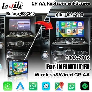 7/8 İnç CP AA HD Ekran Infiniti FX FX35 FX37 2008-16 IT06 Ayna Bağlantısı ile, google Harita, HD Yedek Ekran Lsailt