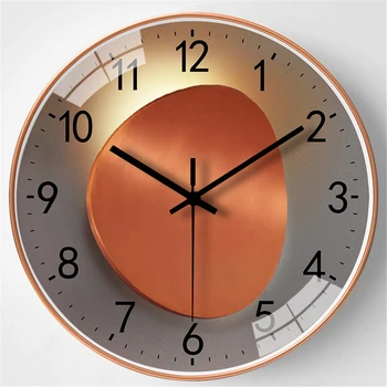 Duvar Saati Minimalist Saat İskandinav Dekoratif Saat Yaratıcı Asılı Horloge Oturma Odası Yatak Odası için Sessiz Sigara Geçiyor Saat