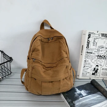Kadın Pamuk Tuval Sevimli Öğrenci Bookbag seyahat sırt çantası Moda Sırt Çantası Genç kız çocuk okul çantası Çocuklar Hediye Haki yeşil