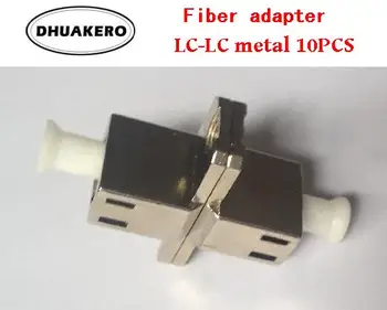 ücretsiz kargo AB33C LC-LC 10 adet metal SM modu Fiber optik çoğaltıcı flanş konnektör adaptörü