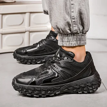 2023 Marka erkek Dantel-Up Sneakers Kalın Alt Rahat platform ayakkabılar Bayanlar Açık Havada rahat ayakkabılar Çift vulkanize ayakkabı