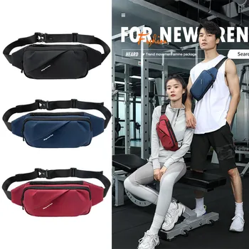 Rahat fanny Paketi Çoklu cep telefonu çantası 4 Fermuarlı Cepler Erkekler Kadınlar için Bel Çantası Kol Paketi Koşu Spor Taşıyıcı