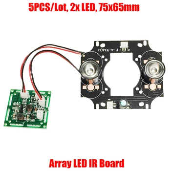 5 Adet / grup 2x LED Dizi IR 15 M - 30 M PCB kartı Boyutu 90 Kızılötesi Gece Görüş CCTV Güvenlik için su geçirmez kurşun kamera
