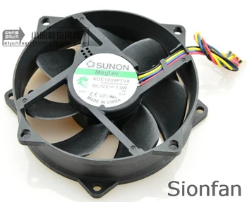 SUNON için standart 9 cm CPU fan 9025 manyetik süspansiyon rulman 4 iğne sıcaklık kontrolü KDE1209PTVX Test Çalışma