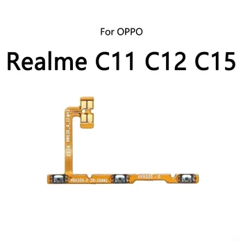 10 Adet / grup OPPO Realme İçin C11 C12 C15 C20 C21 C21Y C25 güç Düğmesi Ses Kapatma Düğmesi Açık / Kapalı Flex Kablo