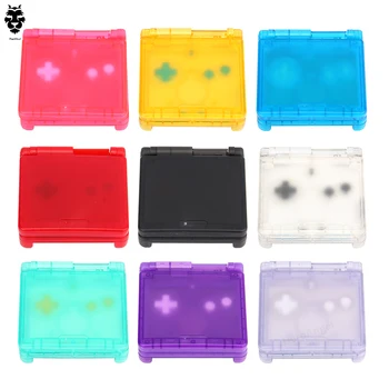 9 Renkler Şeffaf Tam Konut Kabuk Değiştirme Nintendo Gameboy Advance SP için GBA SP Oyun Konsolu için Kapak Kılıf Aksesuar