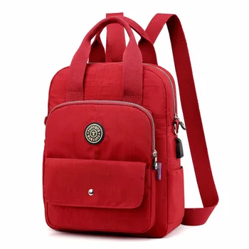 Yenidoğan Bebek Nappy Çantalar Mumya Bezi Çanta Arabası çantası Analık Sırt Çantası USB Taşınabilir Su Geçirmez BXY029