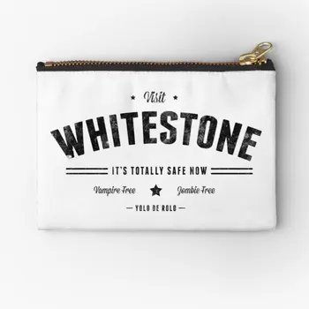 Yaratık Güzel Whitestone fermuarlı torbalar Küçük Para Kozmetik Külot Saf Erkek Çantası Çorap Depolama Anahtar Kadın Sikke Iç Çamaşırı