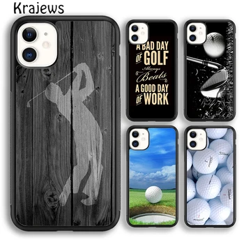 Krajews Serin Golf Golf Kulübü Telefon Kılıfı iPhone 15 SE2020 14 6 7 8 artı XS XR 11 12 mini 13 pro max coque Fundas