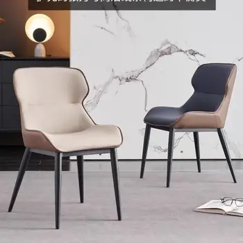 Modern yemek sandalyeleri mutfak mobilyası İskandinav yemek sandalyesi Arkalıkları Kumaş Batı Lüks yemek sandalyesi Makyaj Tabure Mobilya