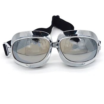 Sıcak satış Retro Harley tarzı moto gözlük toz geçirmez steampunk gözlük spor güneş gözlüğü açık havada motocross için kullanılan