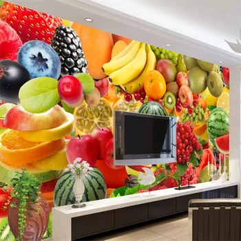 beibehang Özel duvar resimleri 3d fotoğraf duvar kağıdı meyve oturma odası dekorasyon arka plan duvar meyve dükkanı duvar kağıdı duvarlar için 3d