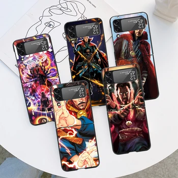Marvel Doktor Garip Stephen Siyah ZFlip samsung kılıfı Galaxy Z Flip4 3 5G Sert Kapak için Galaxy zflip4 3 Kabuk Telefon Fundas