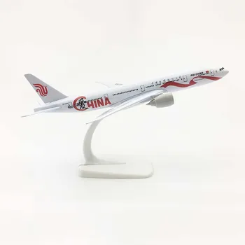 20 cm Uçak Boeing 777 Hava Çin B777 Aşk Çin Alaşım Uçak Modeli Çocuk Çocuk Hediye Koleksiyonu için Ev Dekorasyon
