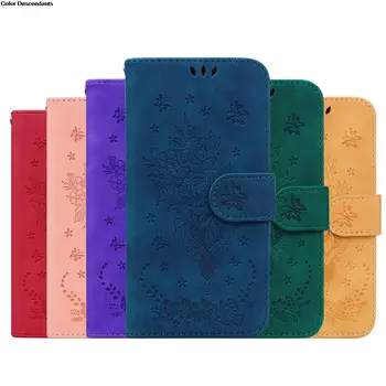 Deri cüzdan Kapak Gül Kılıf Xiaomi Poco X3 Pro GT PocoX3 NFC F3 C3 C31 M3 Pro 5G M5s Flip Telefon Çanta Koruyucu Kılıflar