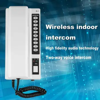 1 Çift Walkie Talkie 433MHz Kablosuz interkom sistemi Güvenli İnterkom Telefonları Uzatılabilir Depo Ofis İnterkom