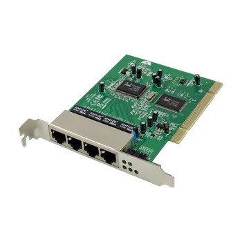 PCI Quad Hızlı Ethernet 10/100 Mbps anahtarlama paneli kartı Realtek 8305SC + 8100CL yonga seti 4 Port RJ45 Ağ Anahtarı lan kartı