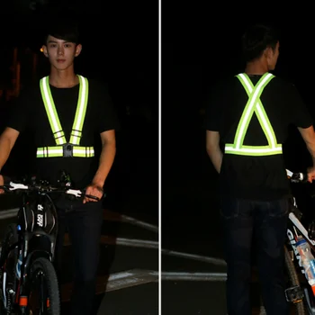 Vurgulamak Yansıtıcı Sapanlar Gece İş Güvenliği Koşu Bisiklet Güvenlik Yansıtıcı Yelek Yüksek Görünürlük Yansıtıcı Güvenlik Ceket