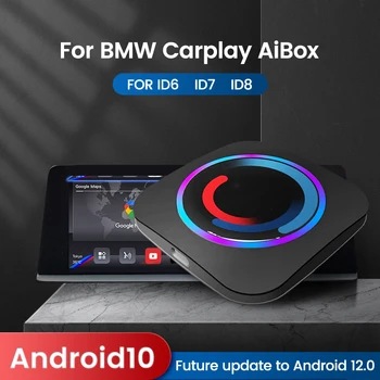 Mini Aı Kutusu Kablosuz CarPlay Android 4G + 64G Bmw ID6 ID7 ID8 GPS Netflix YouTube Oynatma TF SIM Kart Tak ve Çalıştır