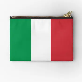 İtalyan Bayrağı Mini Etek Elbise fermuarlı torbalar Depolama Saf Kadın Ambalaj Çorap Erkekler Kozmetik cüzdan Çanta Külot Sikke Anahtar