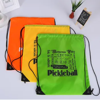 Toptan 500 adet/grup Moda Tasarım Ağır Su Geçirmez Polyester ipli sırt çantası Özel Logo ile Spor spor çantaları
