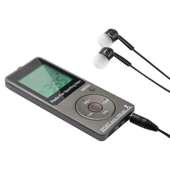 AM FM Taşınabilir Radyo Kulaklıklı Kişisel Radyo Şarj Edilebilir Pilli Walkman Radyo Dijital Ekran Stereo Radyo