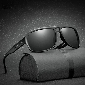 Kare Yürüyüş Güneş Gözlüğü Erkekler polarize güneş gözlükleri Retro Vintage Polaroid Gözlük Kadın Moda UV400 Sürüş Gözlük 12-KP1822
