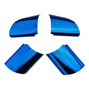 Paslanmaz Çelik Araba direksiyon Dekorasyon Kapak Trim Sticker Odak 2 MK2 2005 - 2011 Aksesuarları Mavi