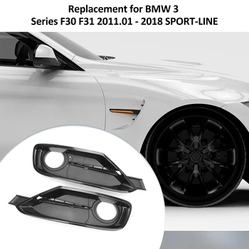 Sis Lambası Kapağı Araba Sol ve Sağ Ön Tampon Sis lamba muhafazası Krom Kapak Trim için BMW 3 Serisi F30 F31 2011 - 2018