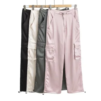Pantolon yaz kıyafetleri Kadınlar için Kore Modası Kargo Pantolon Pantalones De Mujer Kore Modası Sweatpants Harajuku Yaz Baggy