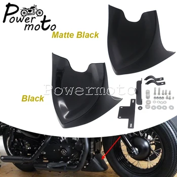 Harley Sportster XL Demir 883 1200 Dyna FXD Softail 04-17 Motosiklet Siyah Ön Alt Spoiler Çamurluk Hava Barajı Çene Fairing