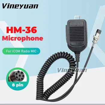 YENİ 8 Pin Araba Radyo Mikrofon Hoparlör HM-36 El Mic ICOM IC-718 IC-775 IC-7200 IC-7600 IC - 25 IC - 28 Araba Radyo Mobil Radyo