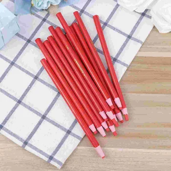 12 Paket Çin Marker Gres Kalemler Dize Kağıt Sarılmış Balmumu Renkli Kalemler Çizim Kalem Seti 17cm (Kırmızı )