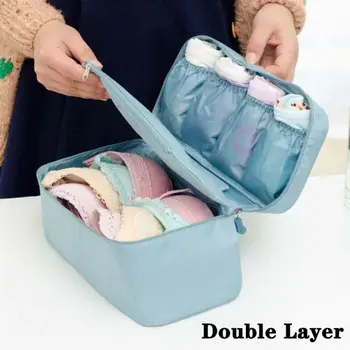Günlük Seyahat saklama çantası İçin İç Çamaşırı Kozmetik Makyaj Seyahat Organizatör Çantası Dolap Dolap Giydirin Kılıfı Çorap Külot Sutyen Çanta