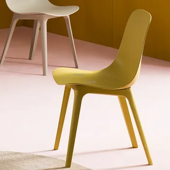Iskandinav Mobilya Basit Yemek Sandalyesi Modern Minimalist Ev Yatak Odası Balkon Plastik Arkalığı Sandalye Restoran Mutfak Masa Sandalye