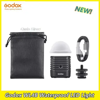 Godox WL4B su geçirmez led ışık Fotoğraf ışığı dolgu 5600K 100ft Desteği ile mobil uygulama CRI / TLCI 97 13 FX Efektleri Aydınlatma